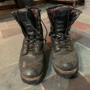 Chippewa fire/logger boots 8” size 7